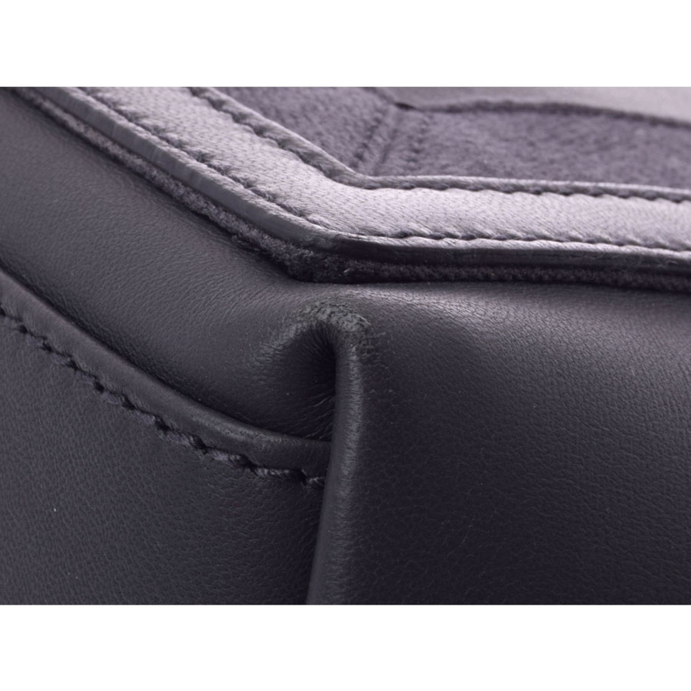 Balenciaga Navy Blue Cabas Calfskin Gray Card Pouch - Picture 6 of 11